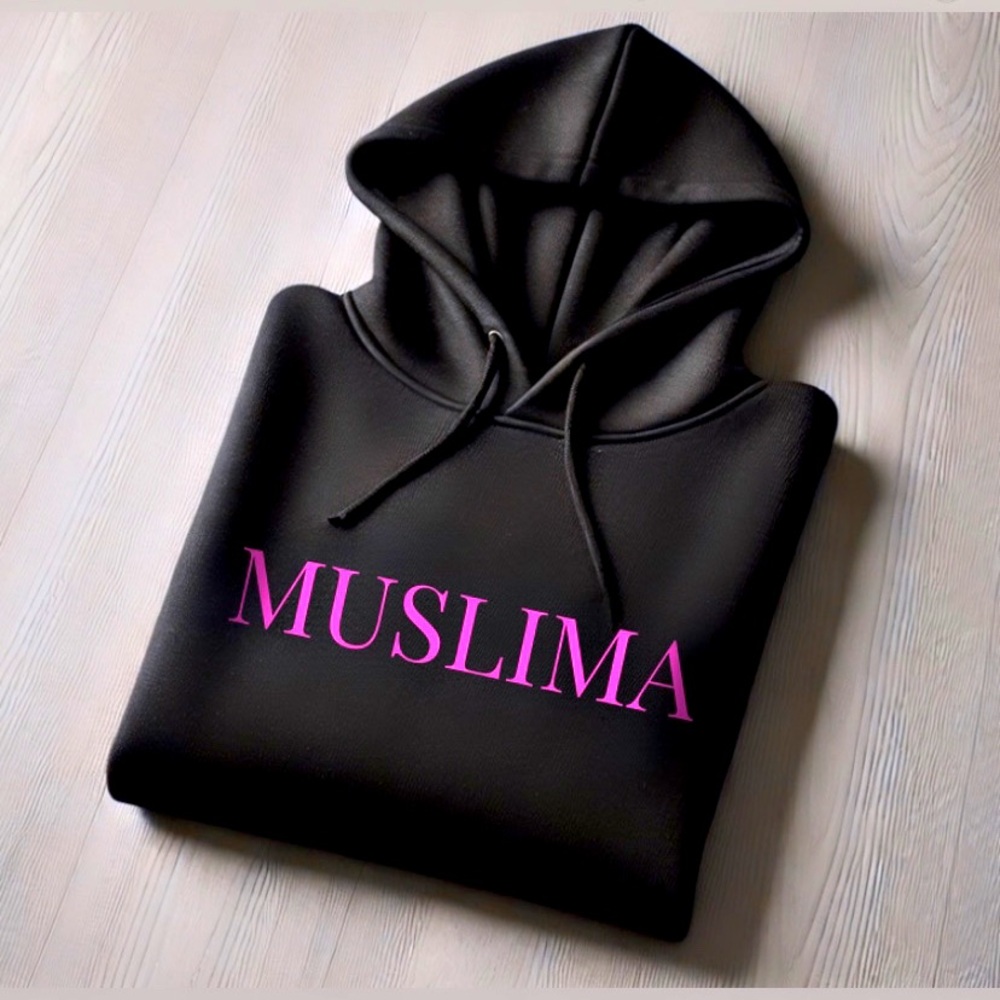 Black & pink Muslims hoodie